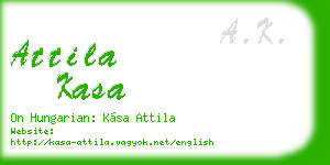 attila kasa business card