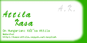 attila kasa business card